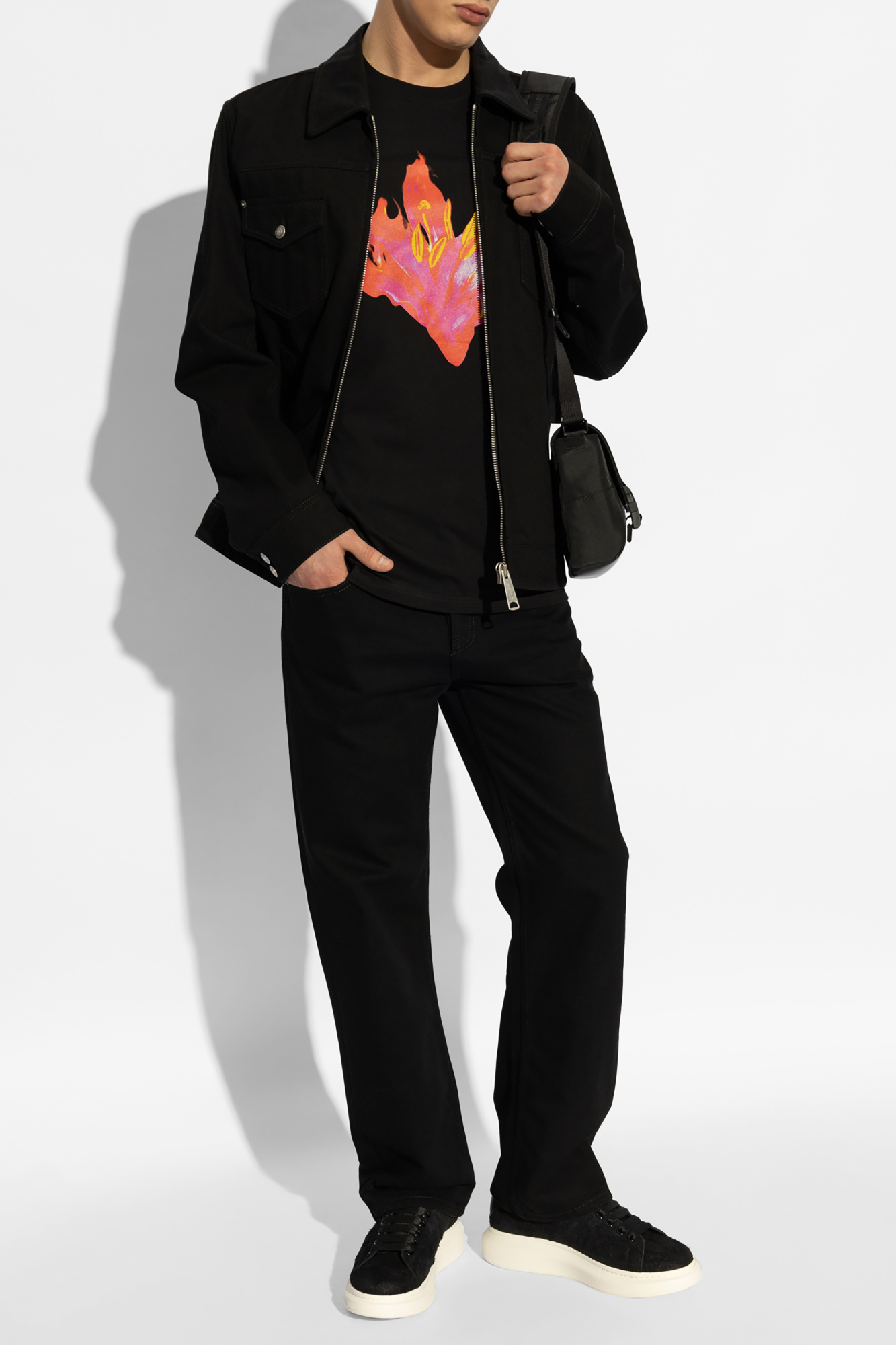 ジャケット alexander mcqueen JACKET (757623QJAAC 1000) Alexander McQueen Leather biker jacket | Men's Clothing | Vitkac